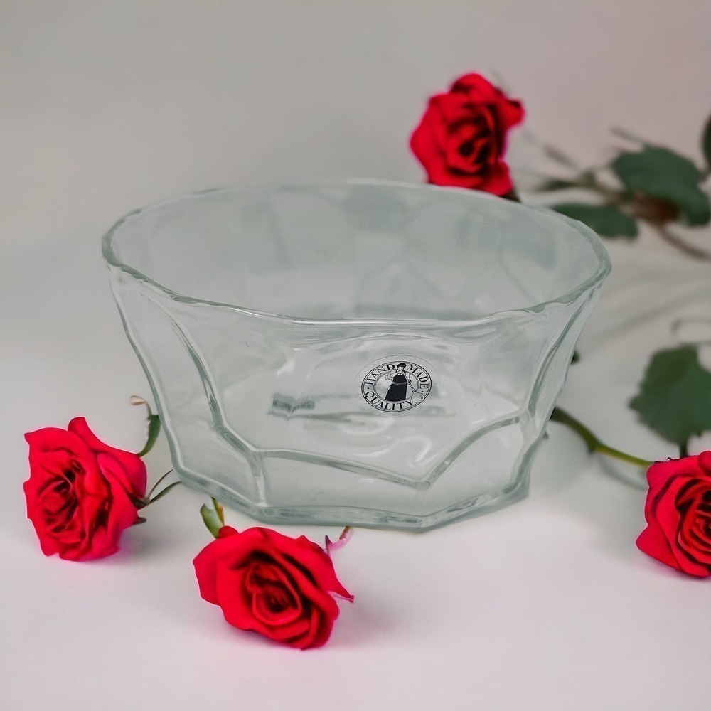 IKEA x Marimekko BASTUA Clear Glass Decorative Bowl, 5"